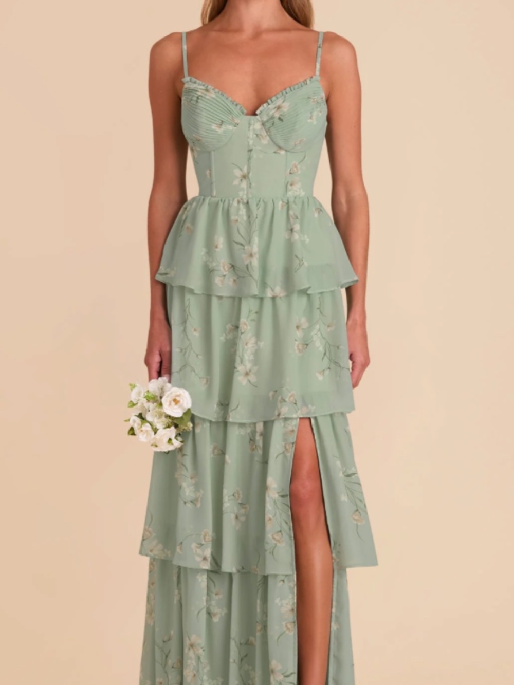 Lola Dress Chiffon Sage Le Fleur